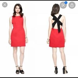 Kate Spade Red Dress with Black Back Bow
